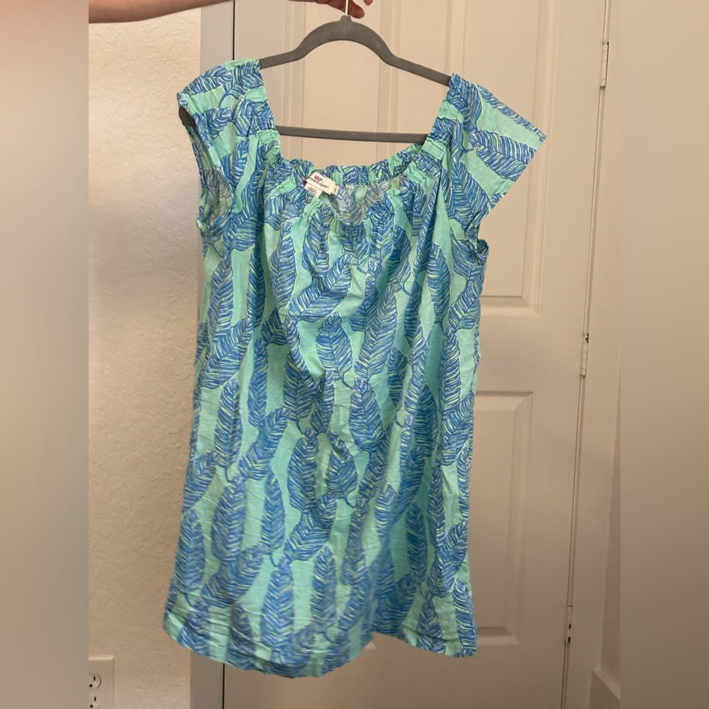 Vineyard Vines Dress- Palm Print